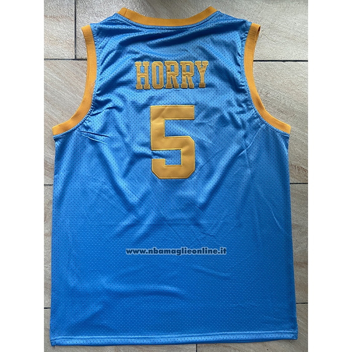 Maglia Los Angeles Lakers Robert Horry #5 Mitchell & Ness 2001-02 Blu